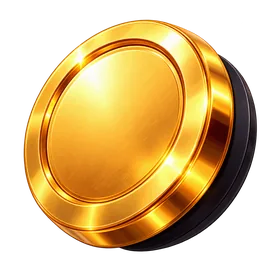 Magneet: gouden munt